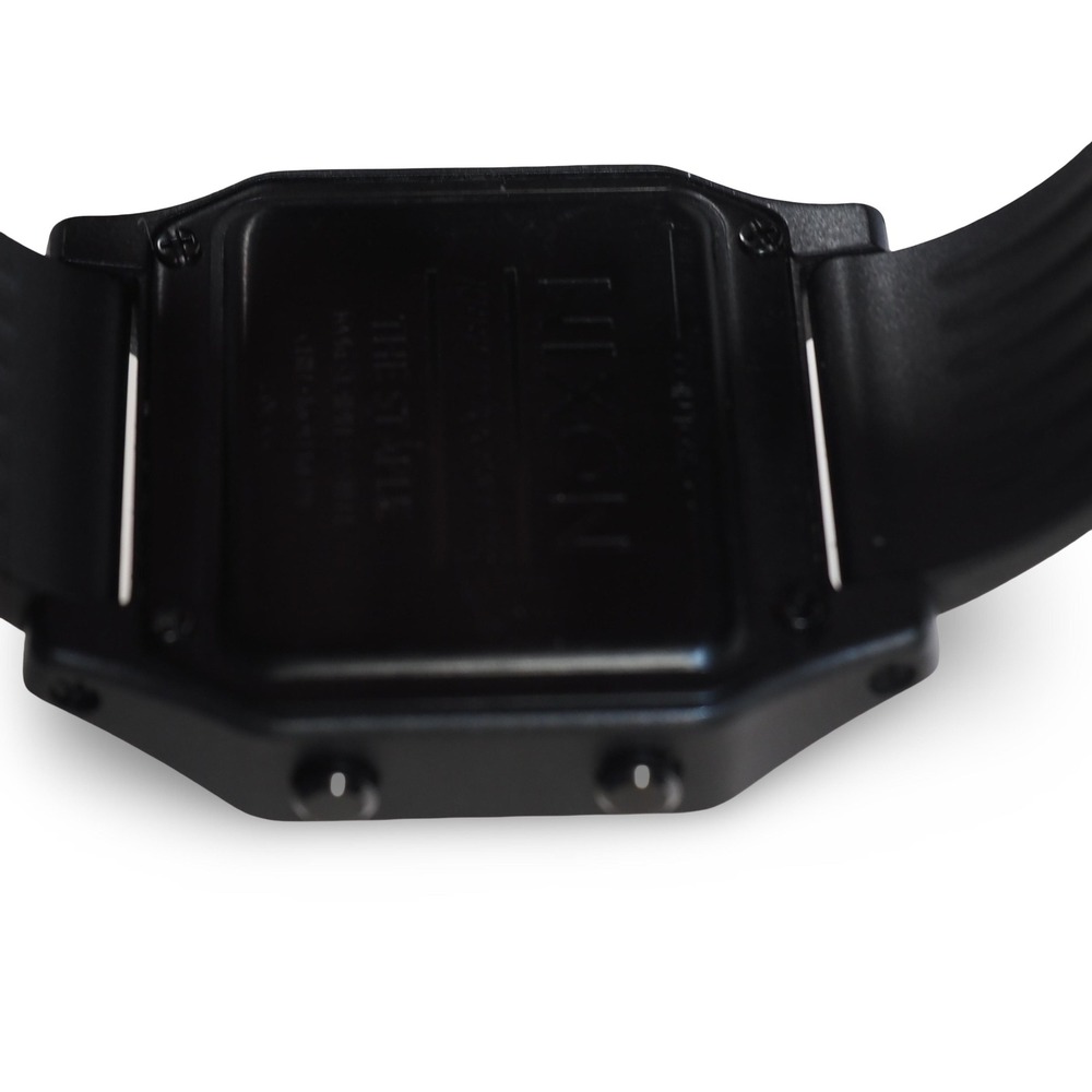 Nixon Staple Black Digital Watch Dual Display Timer Rubber Band A1309-001 - Picture 7 of 8